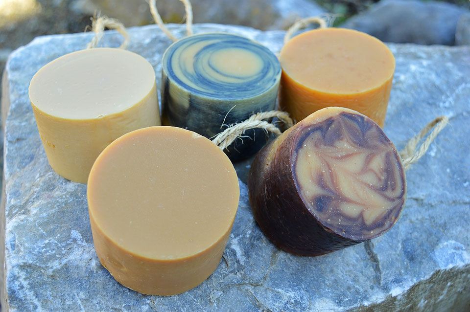 Savons de la savonnerie de L'Ourse