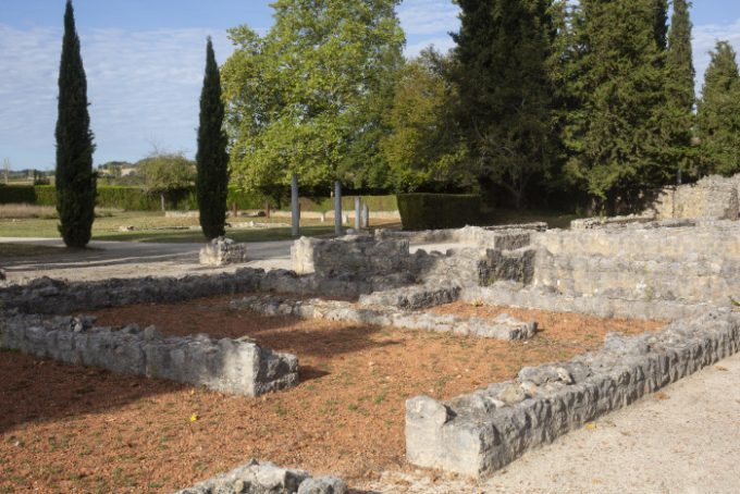 Villa-Gallo-romaine-de-Lassalles-Montmaurin-Aile-sud-du-corps-de-logis-central–Vue-depuis-le-peristyle–LEMAITRE-Pascal-CMN